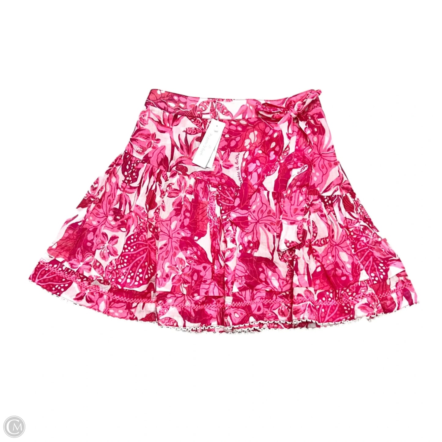 Skirt Mini & Short By Poupette St Barth In Pink & White, Size: Xs