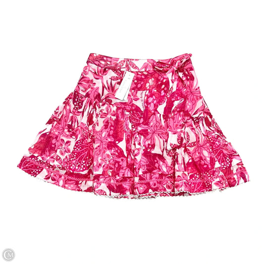 Skirt Mini & Short By Poupette St Barth In Pink & White, Size: Xs