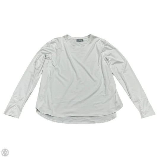 Athletic Top Long Sleeve Crewneck By Athleta In White, Size: Xl