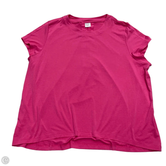 Athletic Top Short Sleeve By Athleta In Pink, Size: L