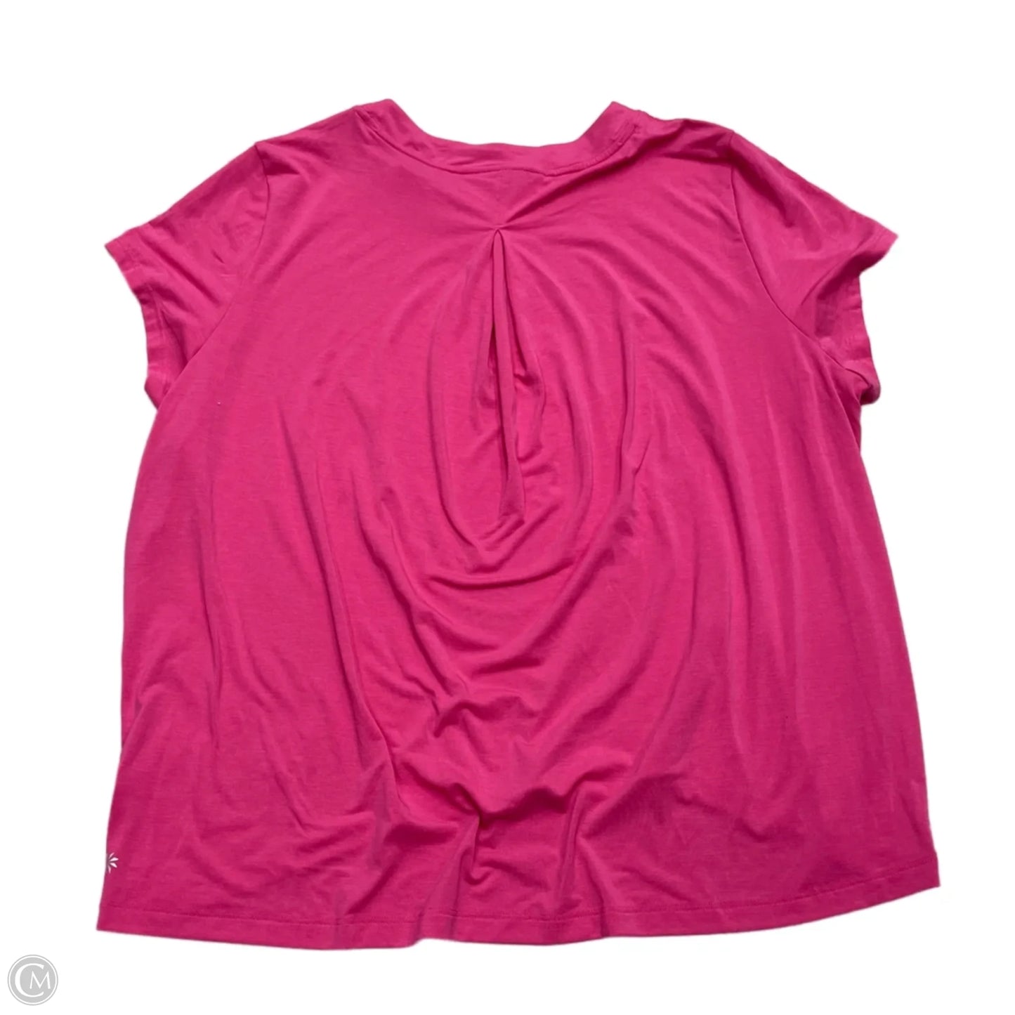 Athletic Top Short Sleeve By Athleta In Pink, Size: L