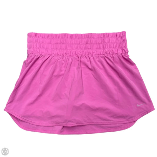 Athletic Skort By Nike Apparel In Pink, Size: Xl
