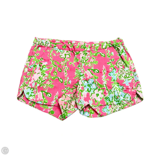 Shorts Designer By Lilly Pulitzer In Green & Pink, Size: 0