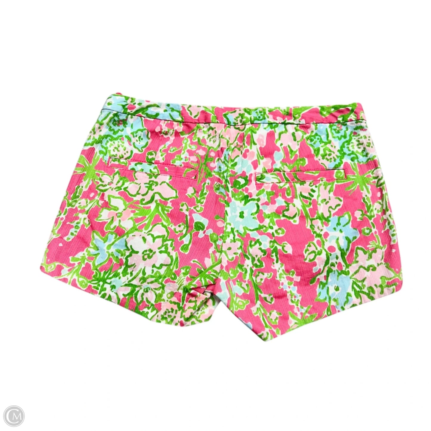 Shorts Designer By Lilly Pulitzer In Green & Pink, Size: 0