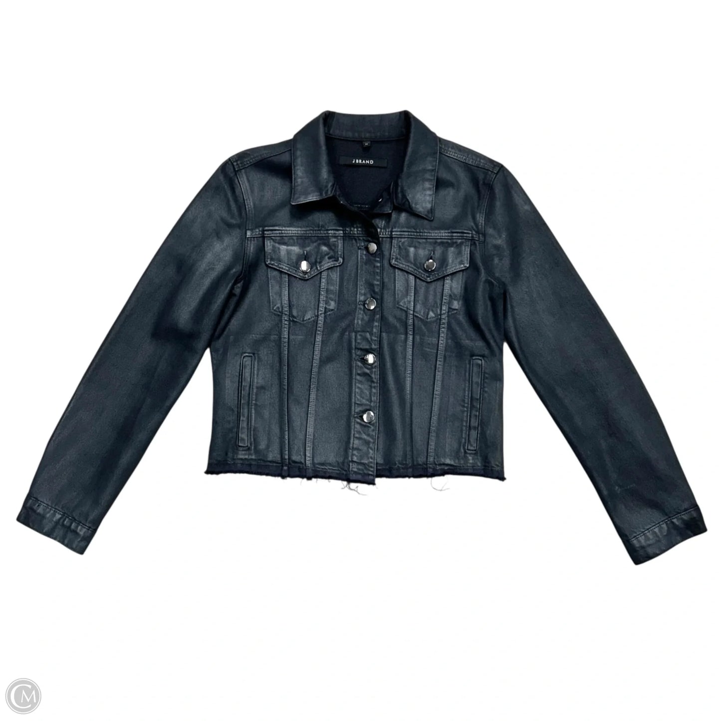 Jacket Denim By J Brand In Navy, Size: M