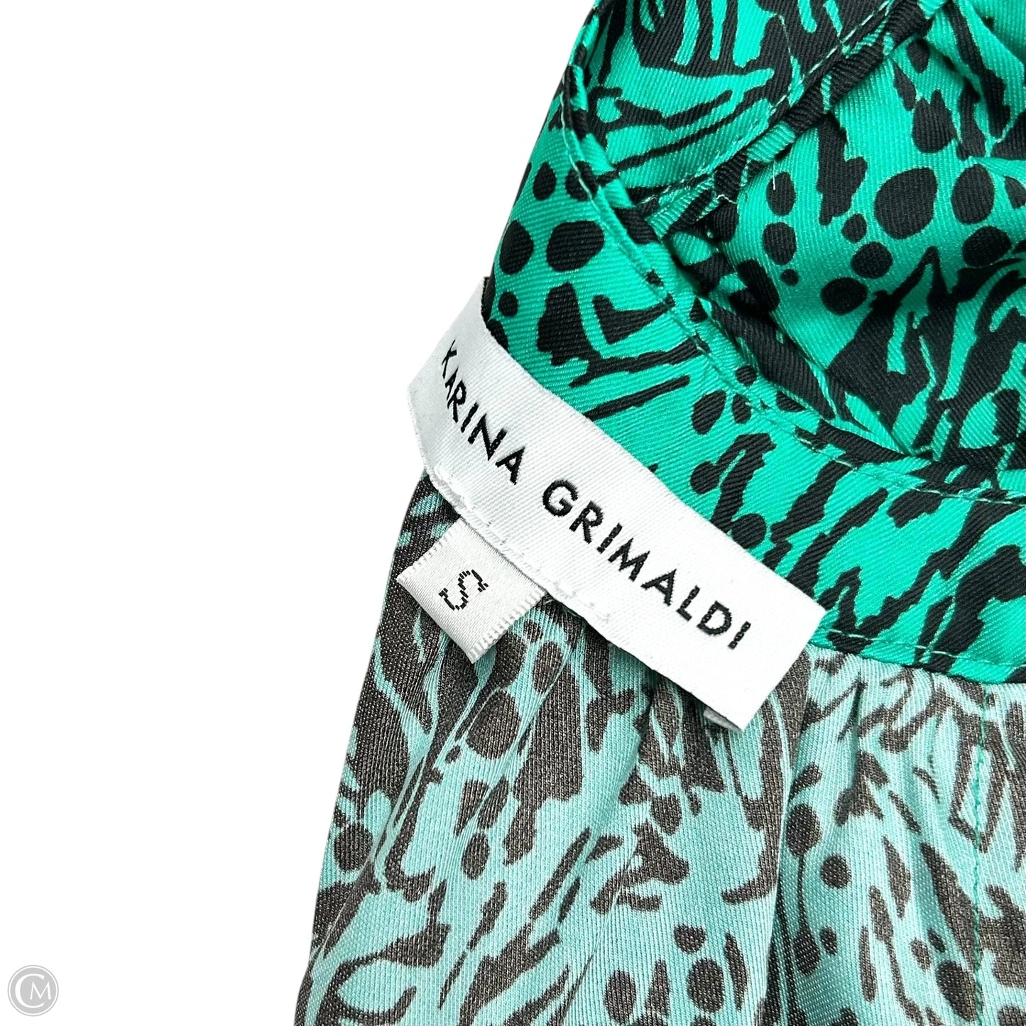 Dress Casual Short By Karina Grimaldi In Black & Green, Size: S