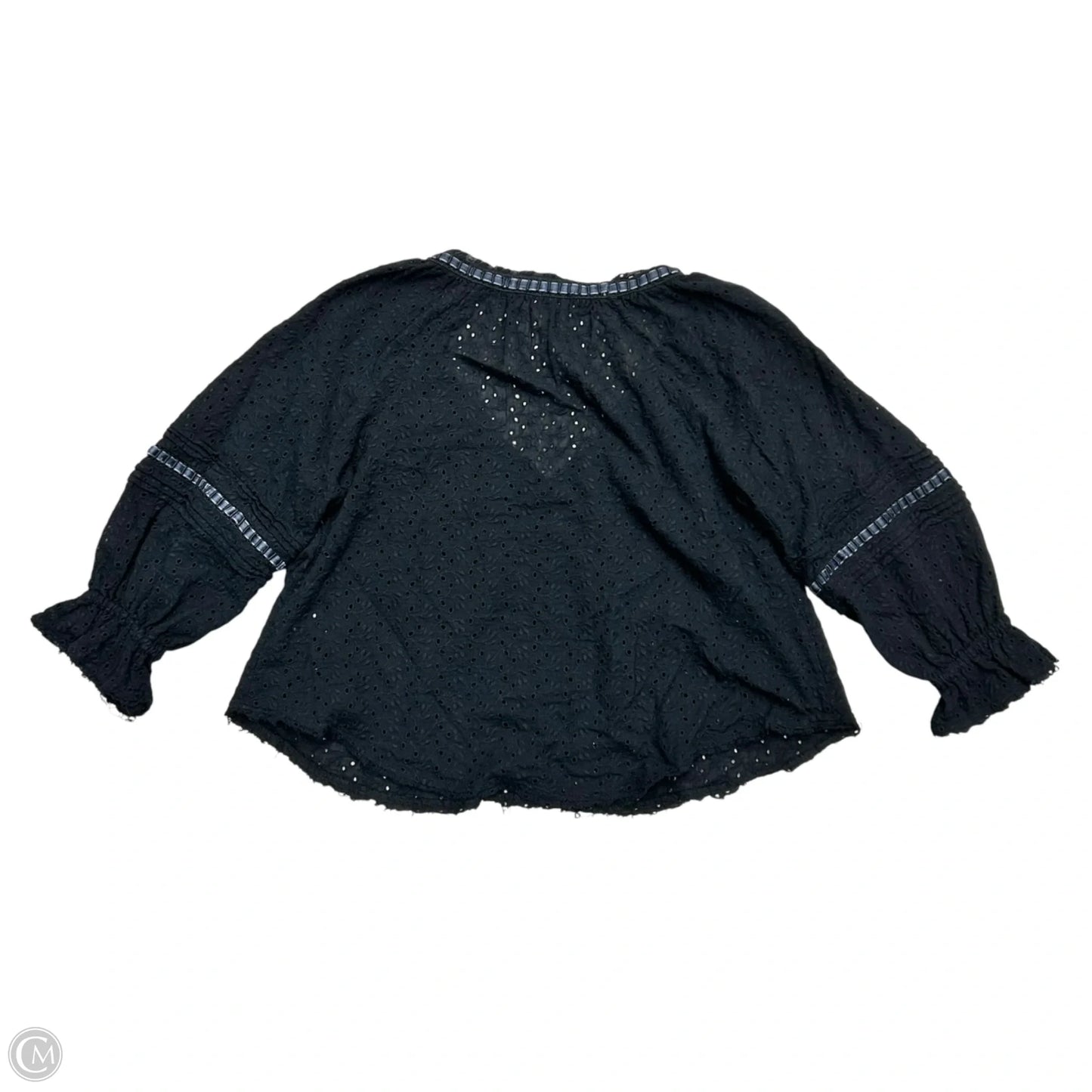 Top Long Sleeve By Free People In Black, Size: S