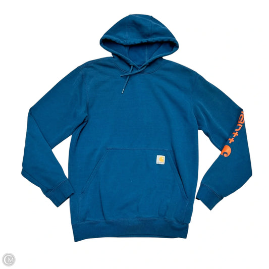 Sweatshirt Hoodie By Carhartt In Blue, Size: S