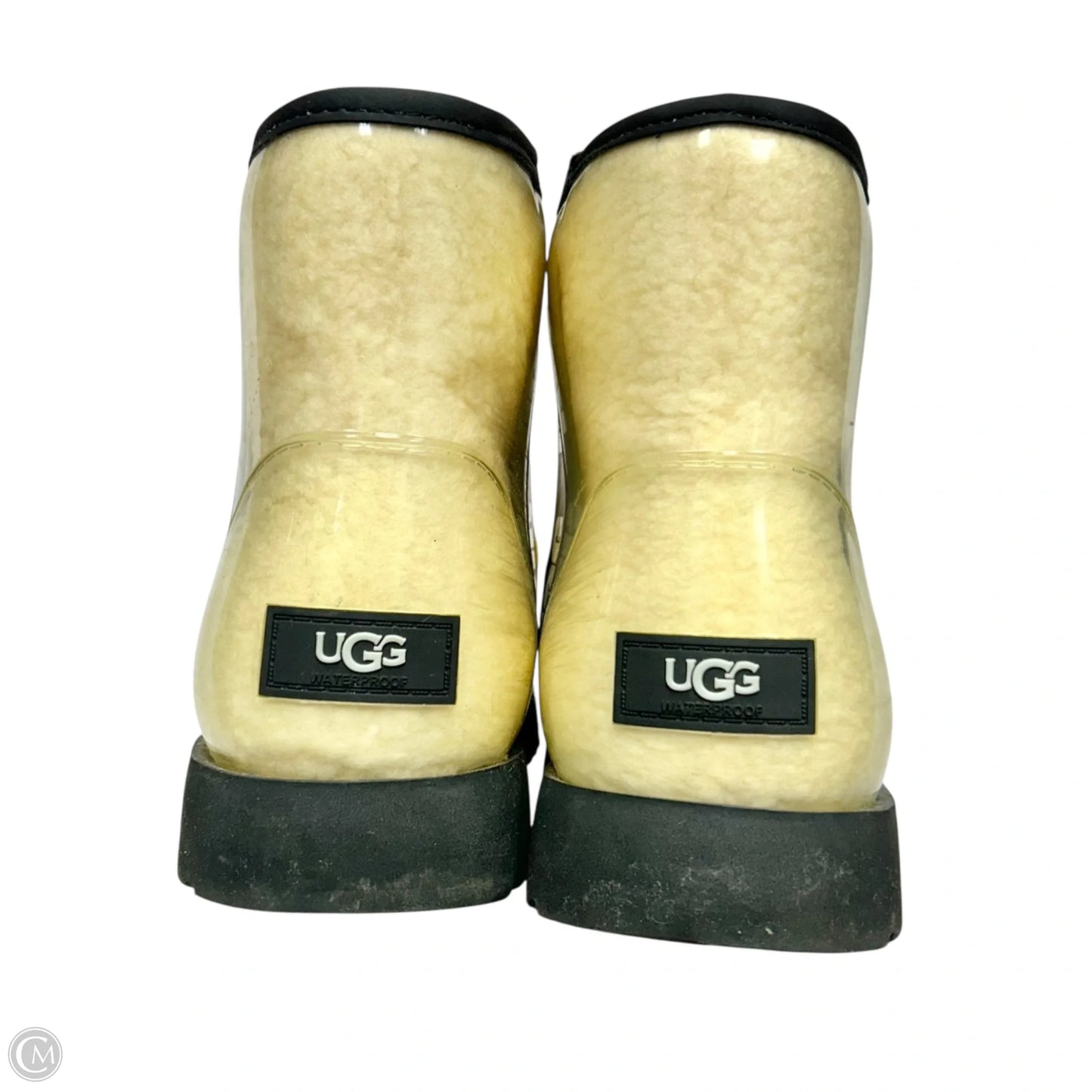 Boots Designer By Ugg In Black & Cream, Size: 9