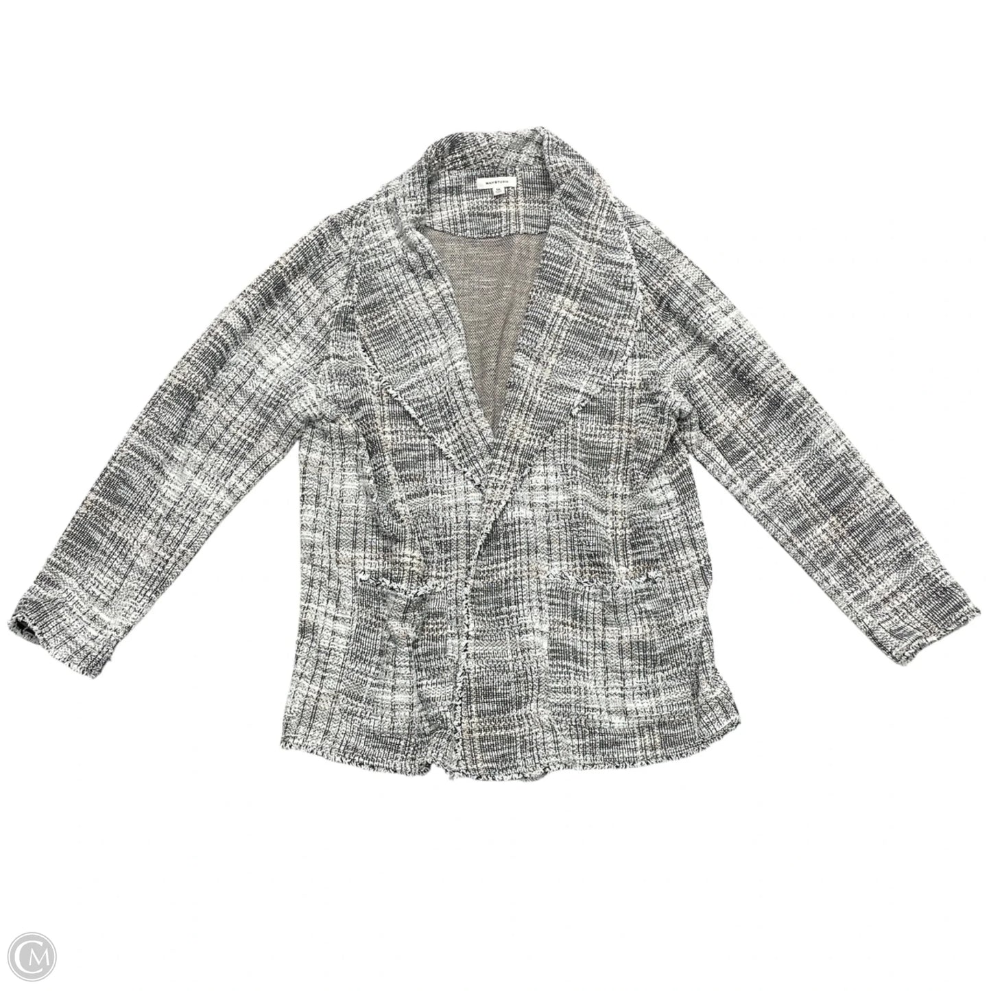 Blazer By Max Studio In Black & White, Size: 1x