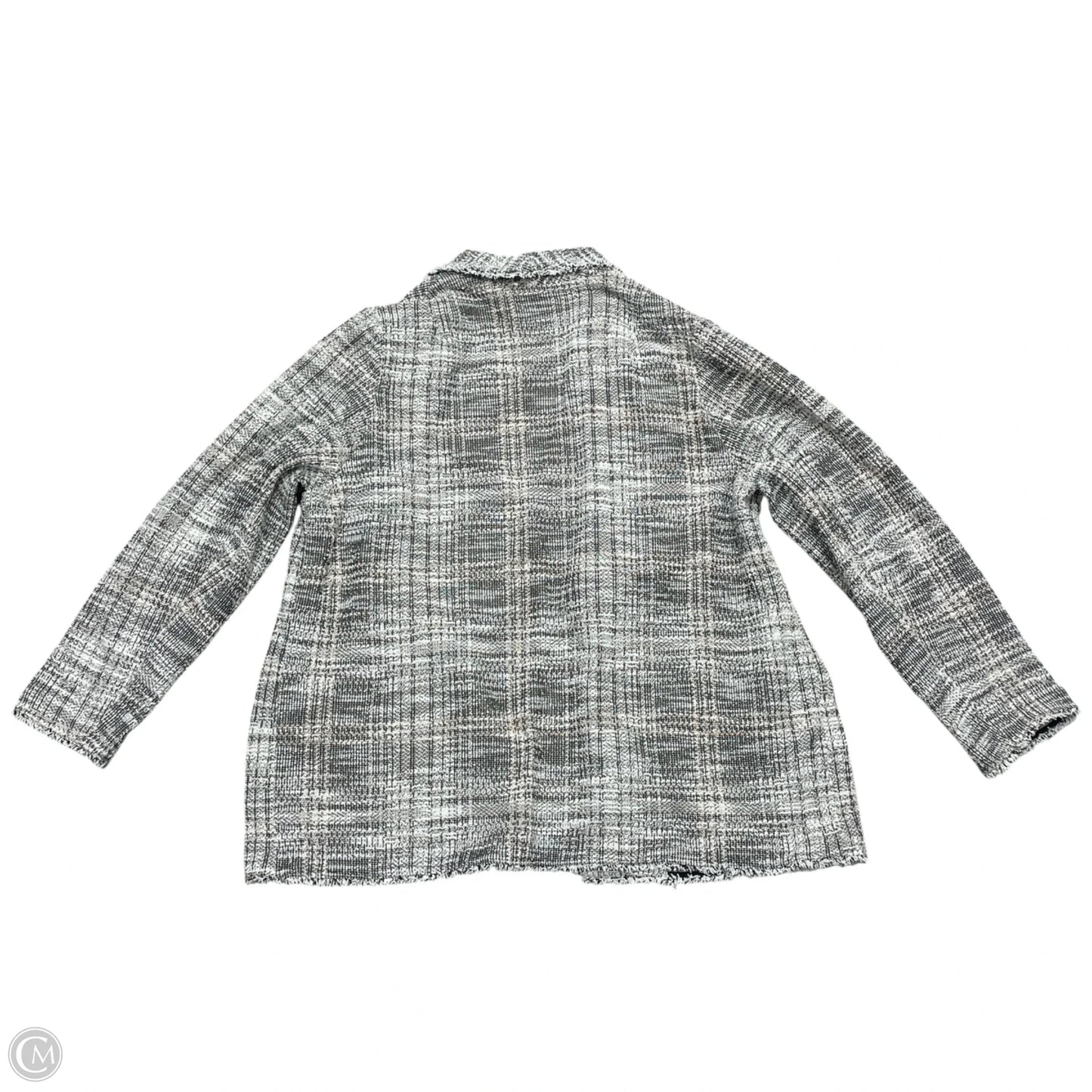 Blazer By Max Studio In Black & White, Size: 1x