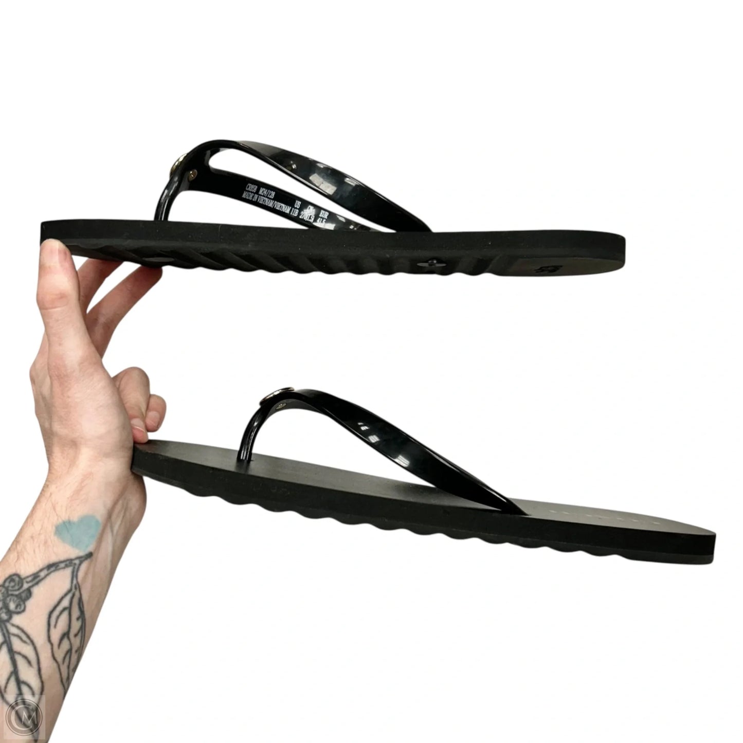 Sandals Designer By Coach In Black, Size: 9