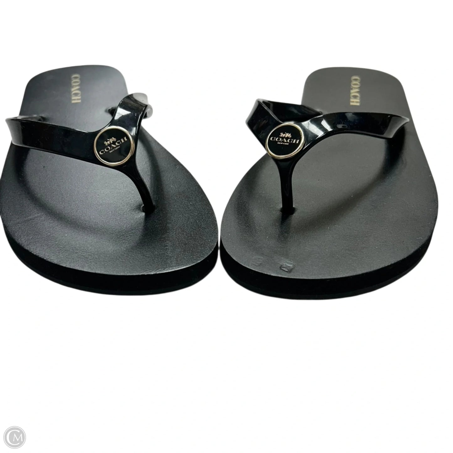 Sandals Designer By Coach In Black, Size: 9