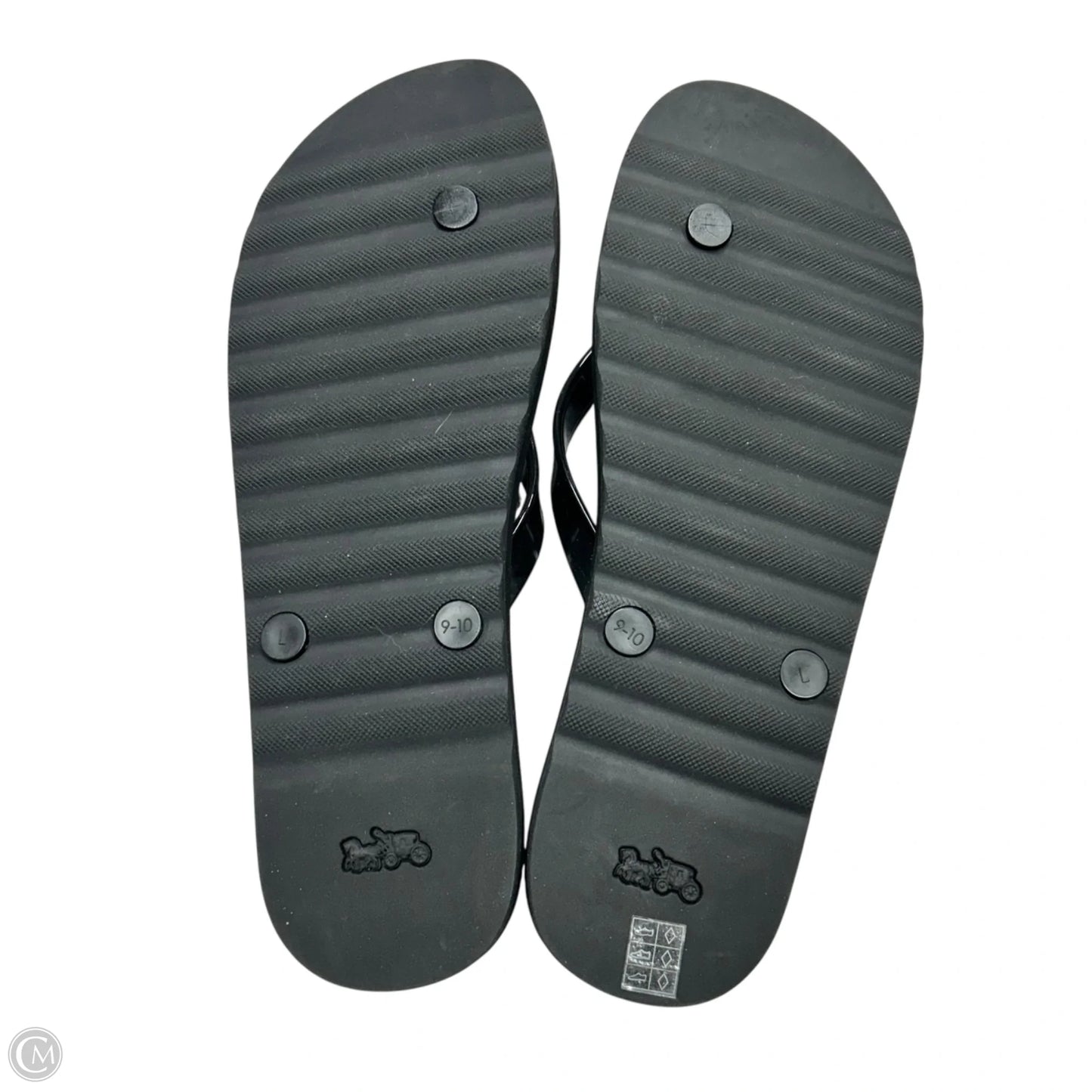 Sandals Designer By Coach In Black, Size: 9