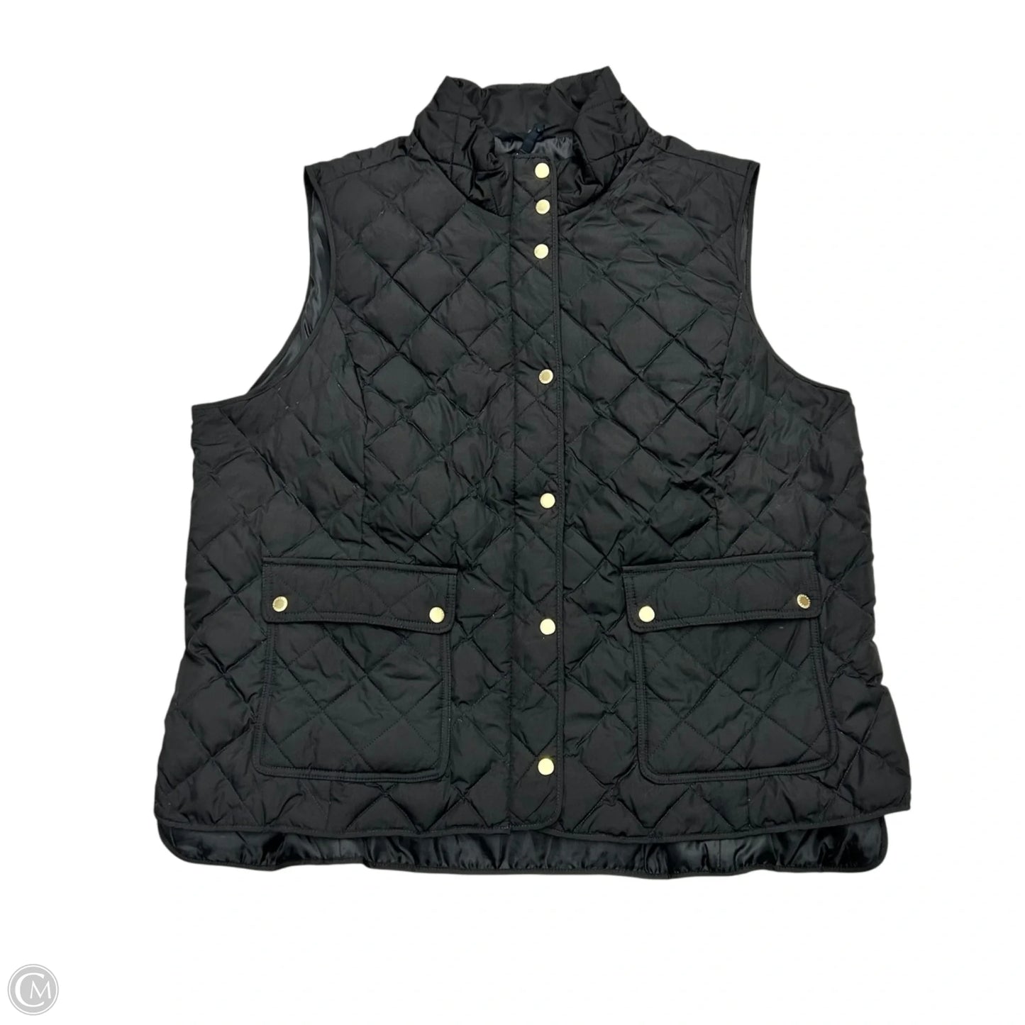 Vest Puffer & Quilted By Talbots In Black, Size: 3x