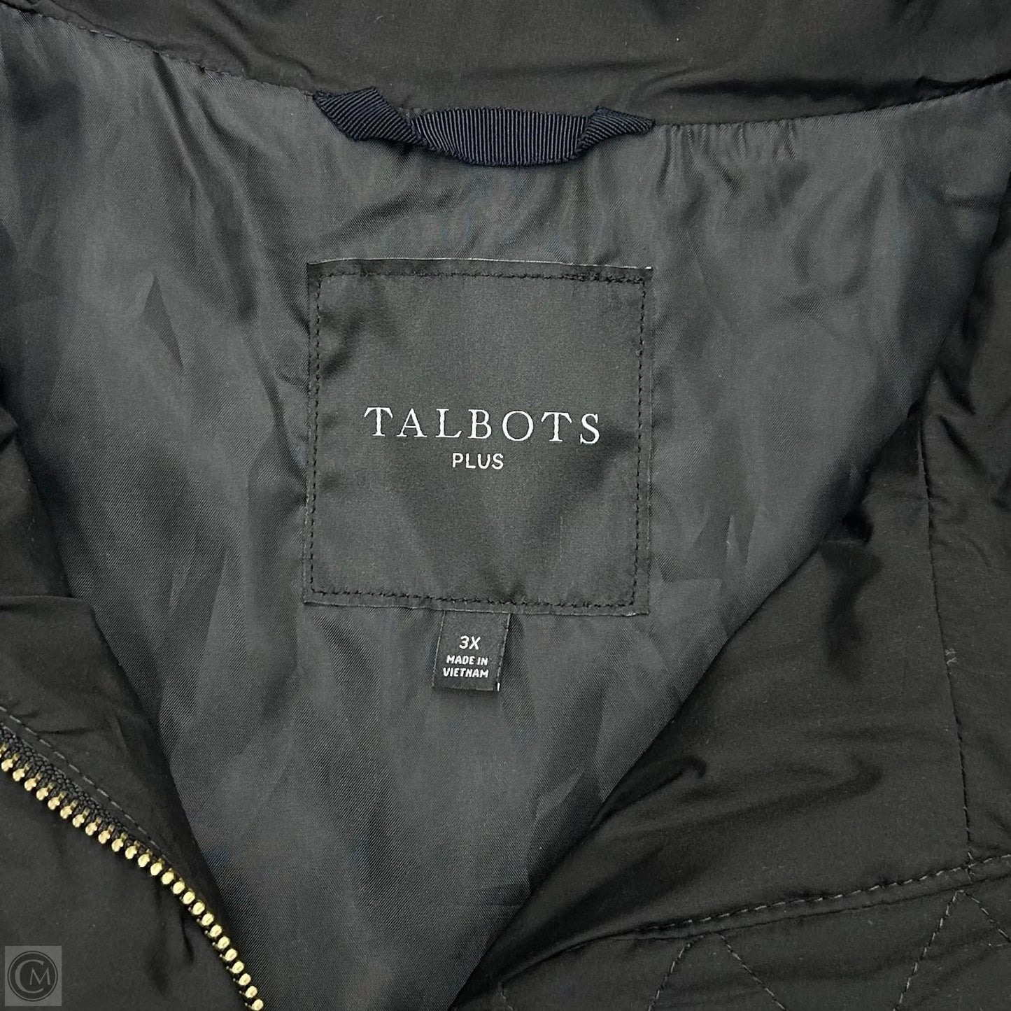 Vest Puffer & Quilted By Talbots In Black, Size: 3x