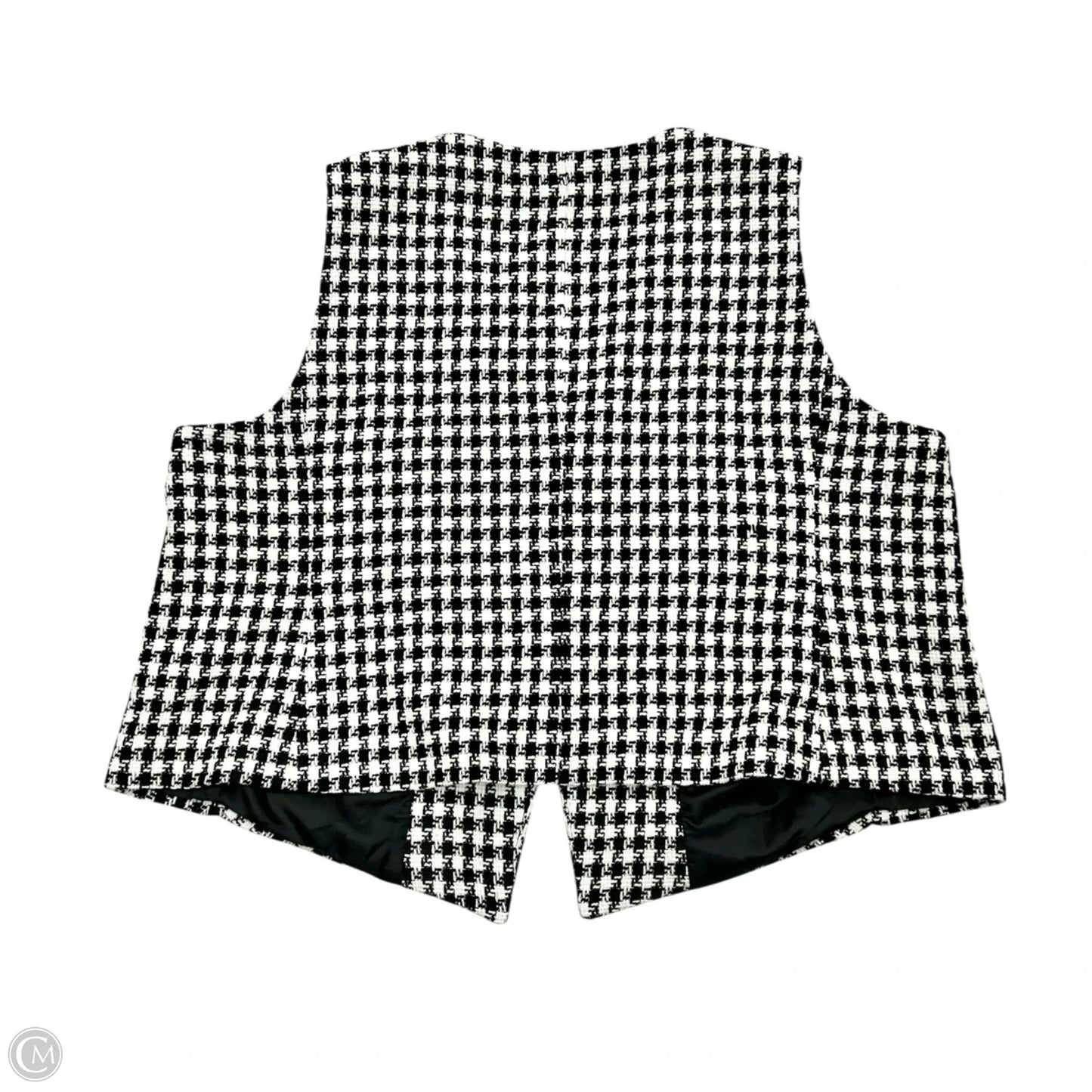Vest Other By Talbots In Black & White, Size: 2x