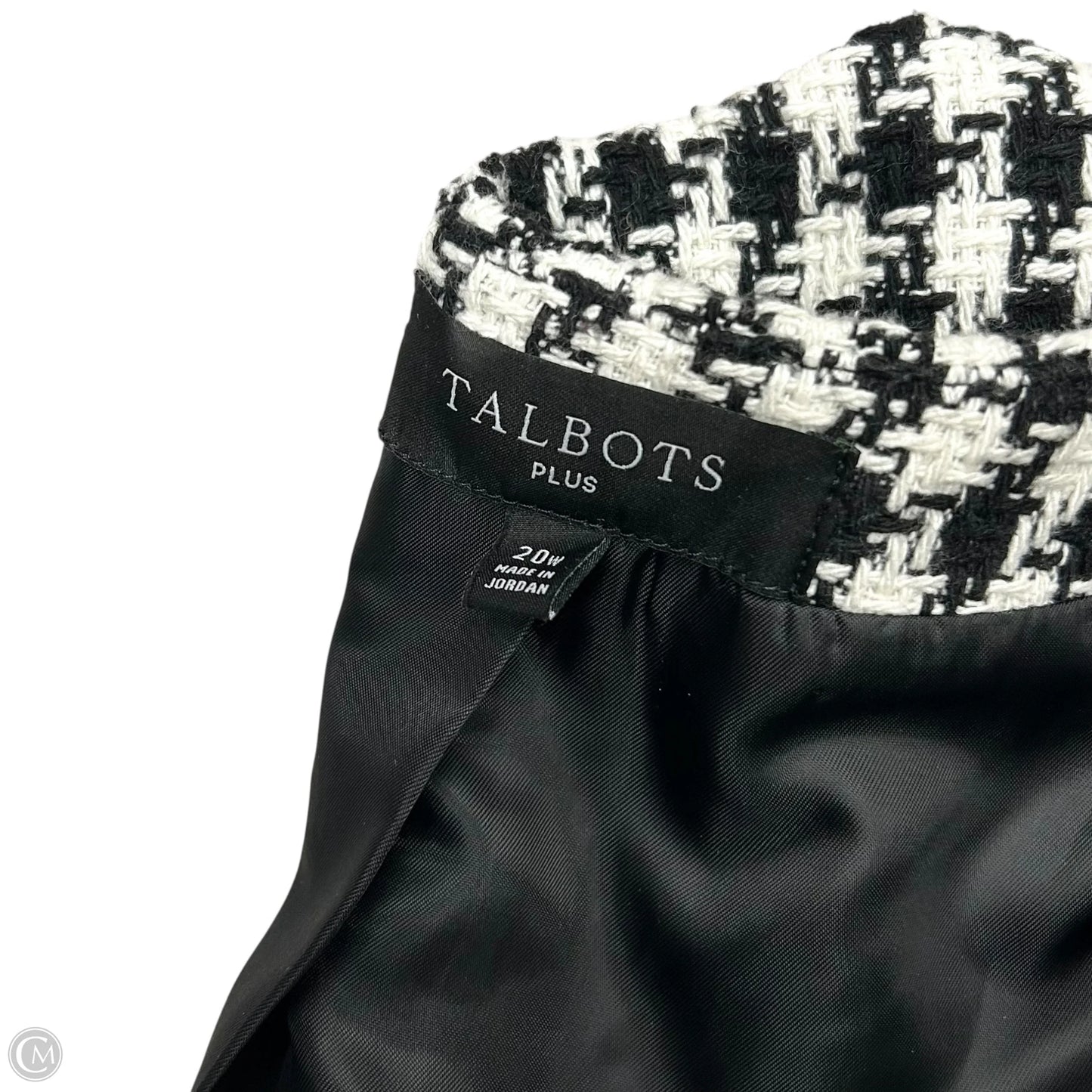Vest Other By Talbots In Black & White, Size: 2x