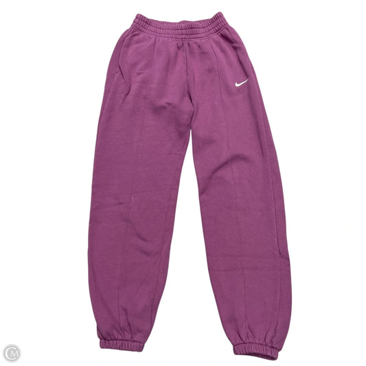 Athletic Pants By Nike Apparel In Purple, Size: Xs