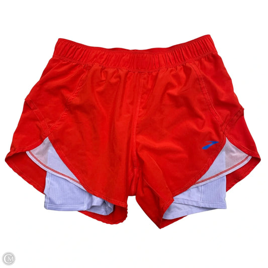 Athletic Shorts By Brooks In Purple & Red, Size: M
