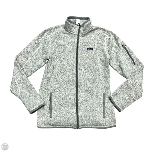 Jacket Fleece By Patagonia In Grey, Size: M