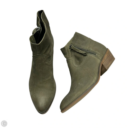 Boots Ankle Heels By Frye And Co In Green, Size: 7.5