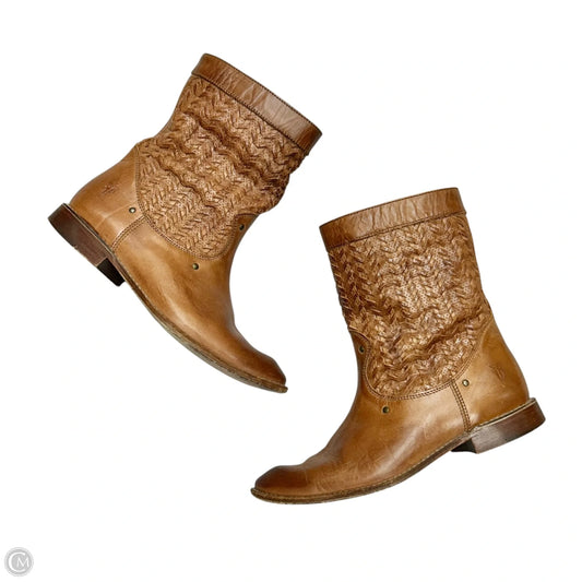 Boots Designer By Frye In Tan, Size: 6.5