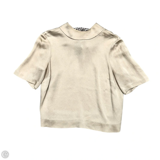 Top Short Sleeve By Veronica Beard In Tan, Size: Xs