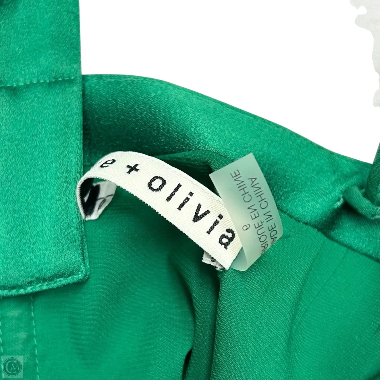 Top Sleeveless Designer By Alice + Olivia In Green, Size: S