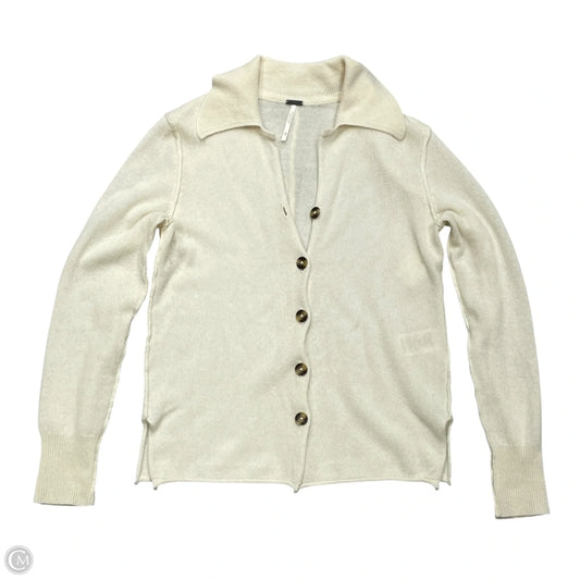 Sweater Cardigan By Free People In Cream, Size: Xs