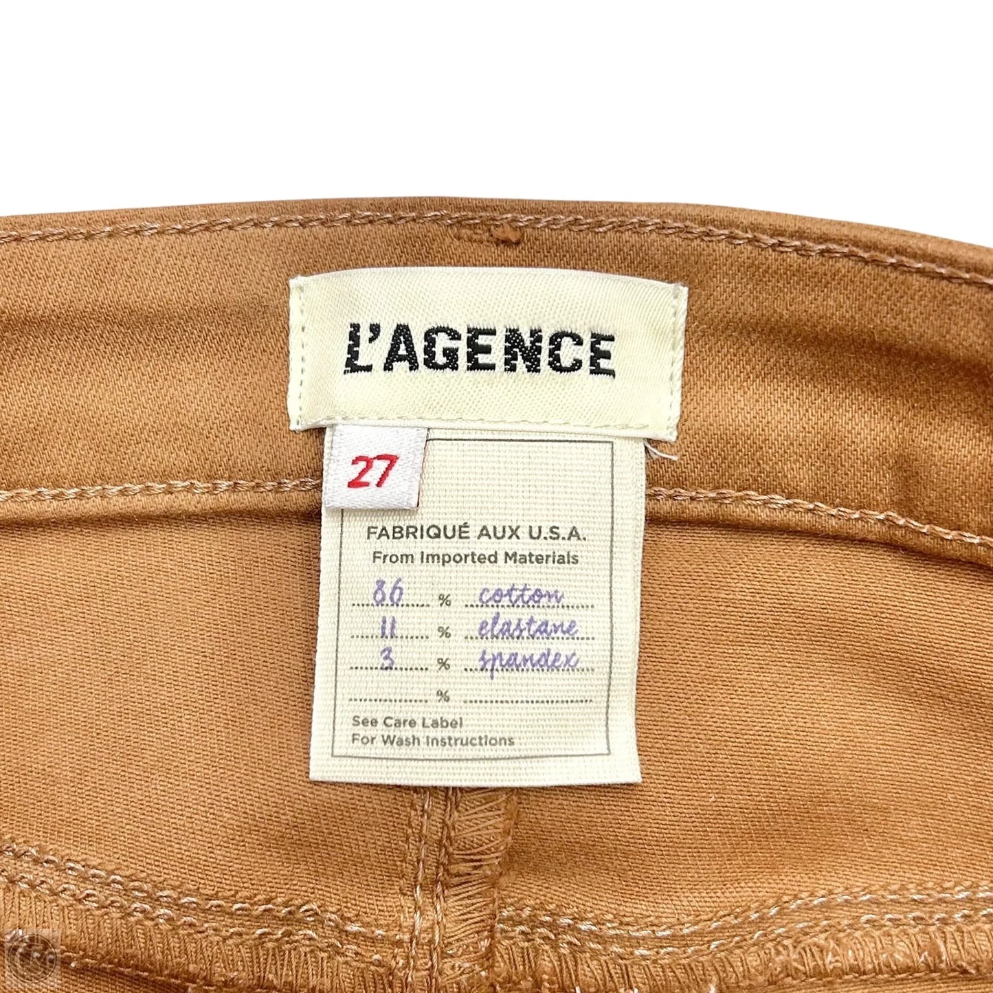 Pants Chinos & Khakis By L Agence In Brown, Size: 4
