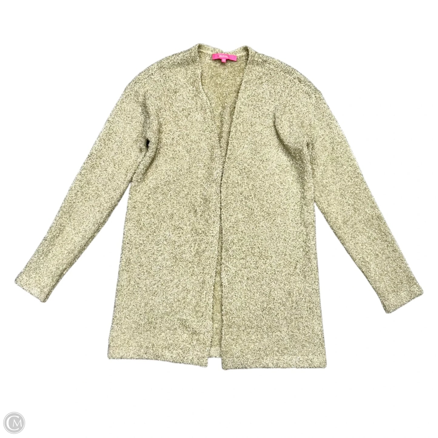 Sweater Cardigan Designer By Lilly Pulitzer In Gold, Size: Xs