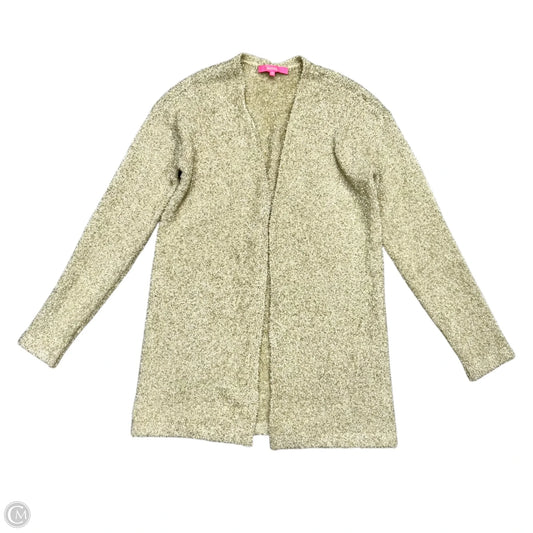Sweater Cardigan Designer By Lilly Pulitzer In Gold, Size: Xs