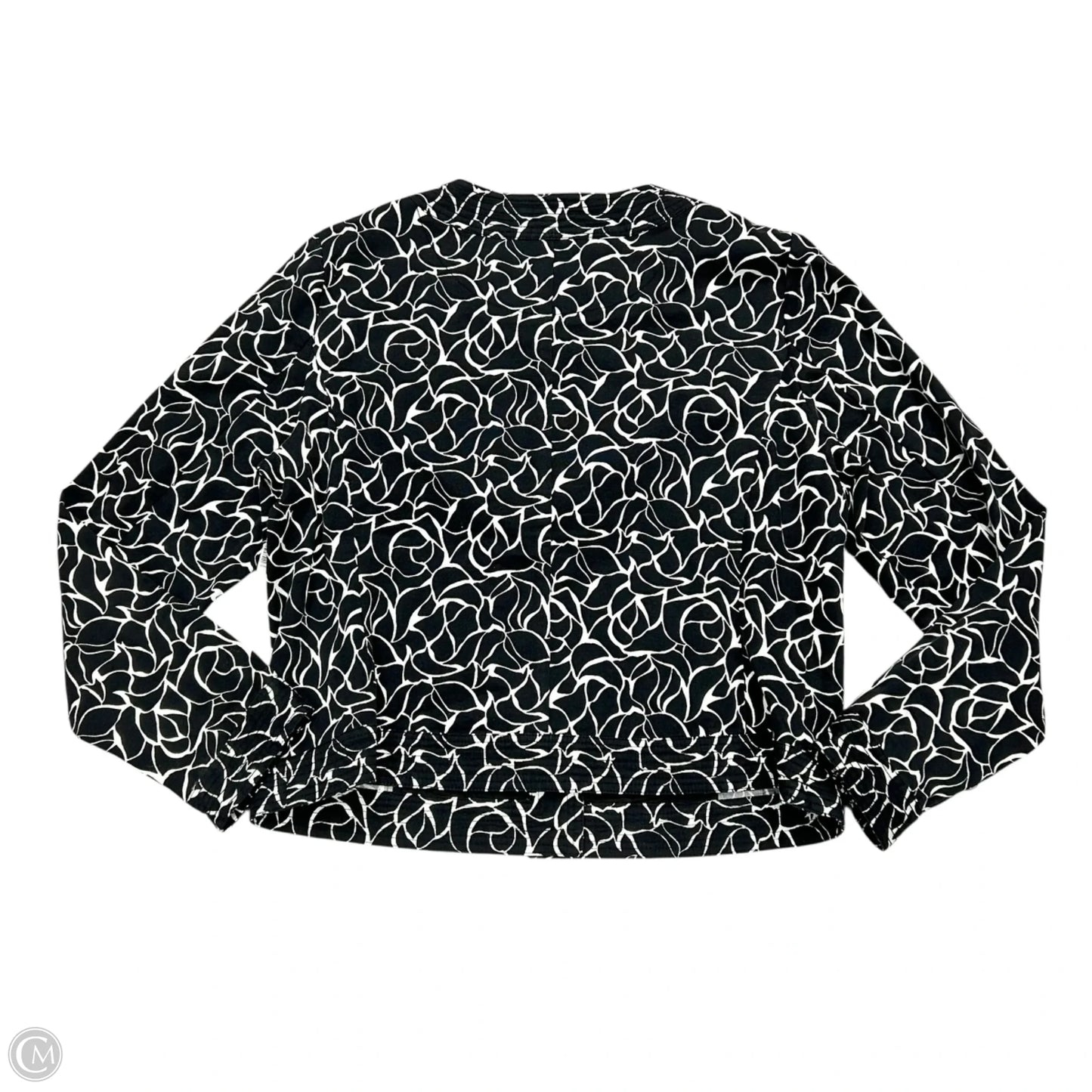 Blazer By Charter Club In Black & White, Size: Xl