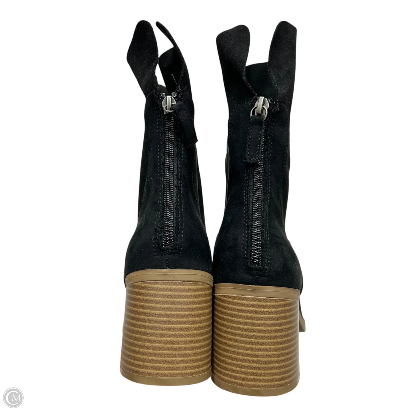 Boots Mid-calf Heels By Sun & Stone In Black, Size: 10