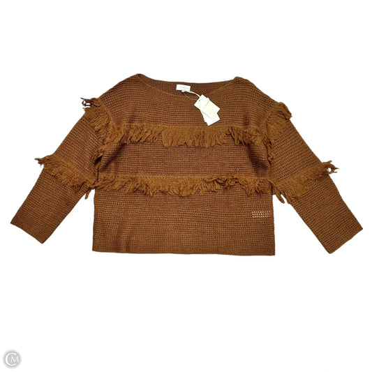 Sweater By Lucky Brand In Brown, Size: Xl