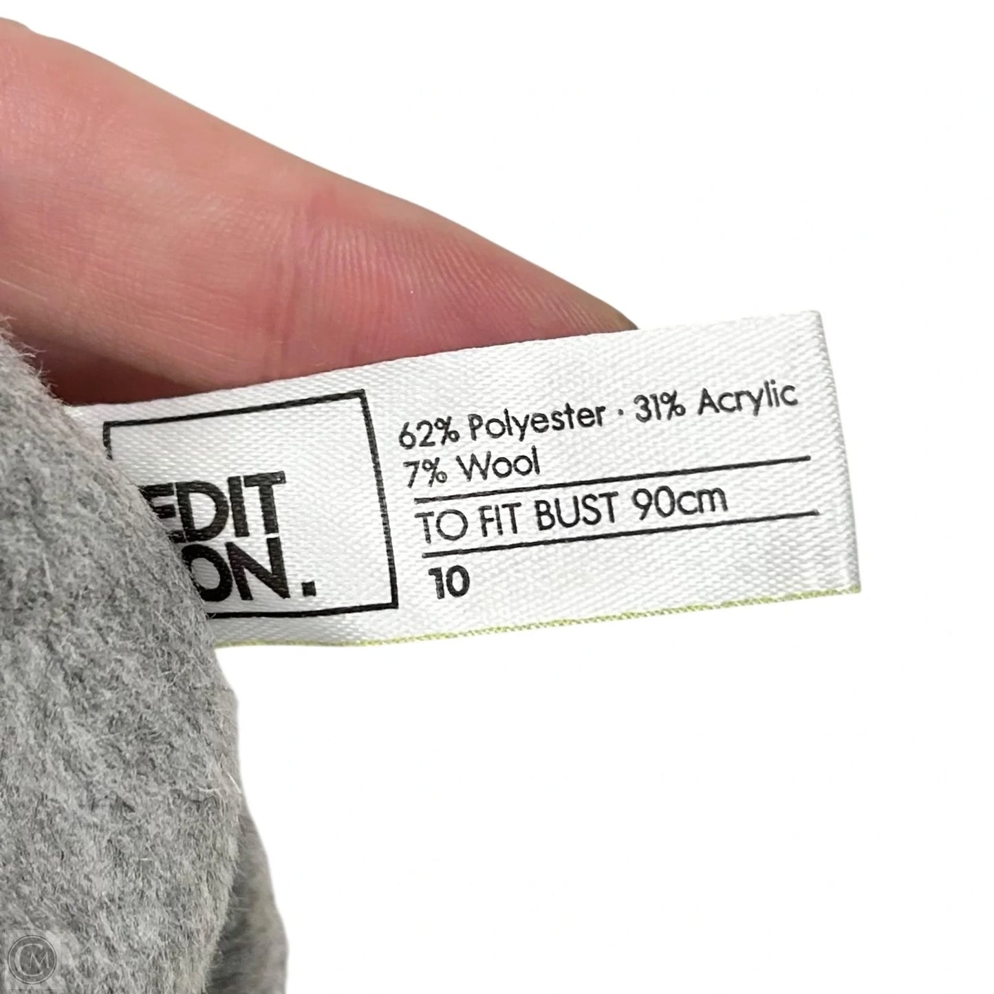 Coat Peacoat By Edition In Grey, Size: M