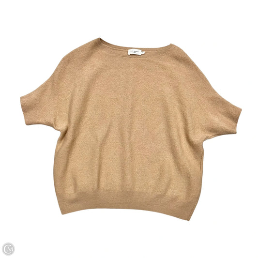 Sweater Short Sleeve By The Reset In Tan, Size: S
