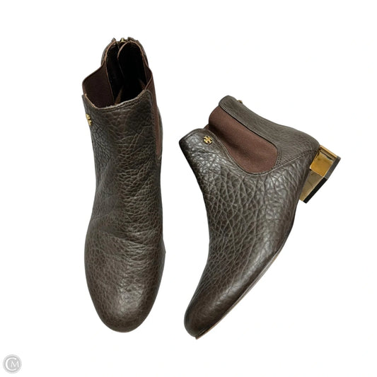 Boots Designer By Tory Burch In Brown, Size: 9