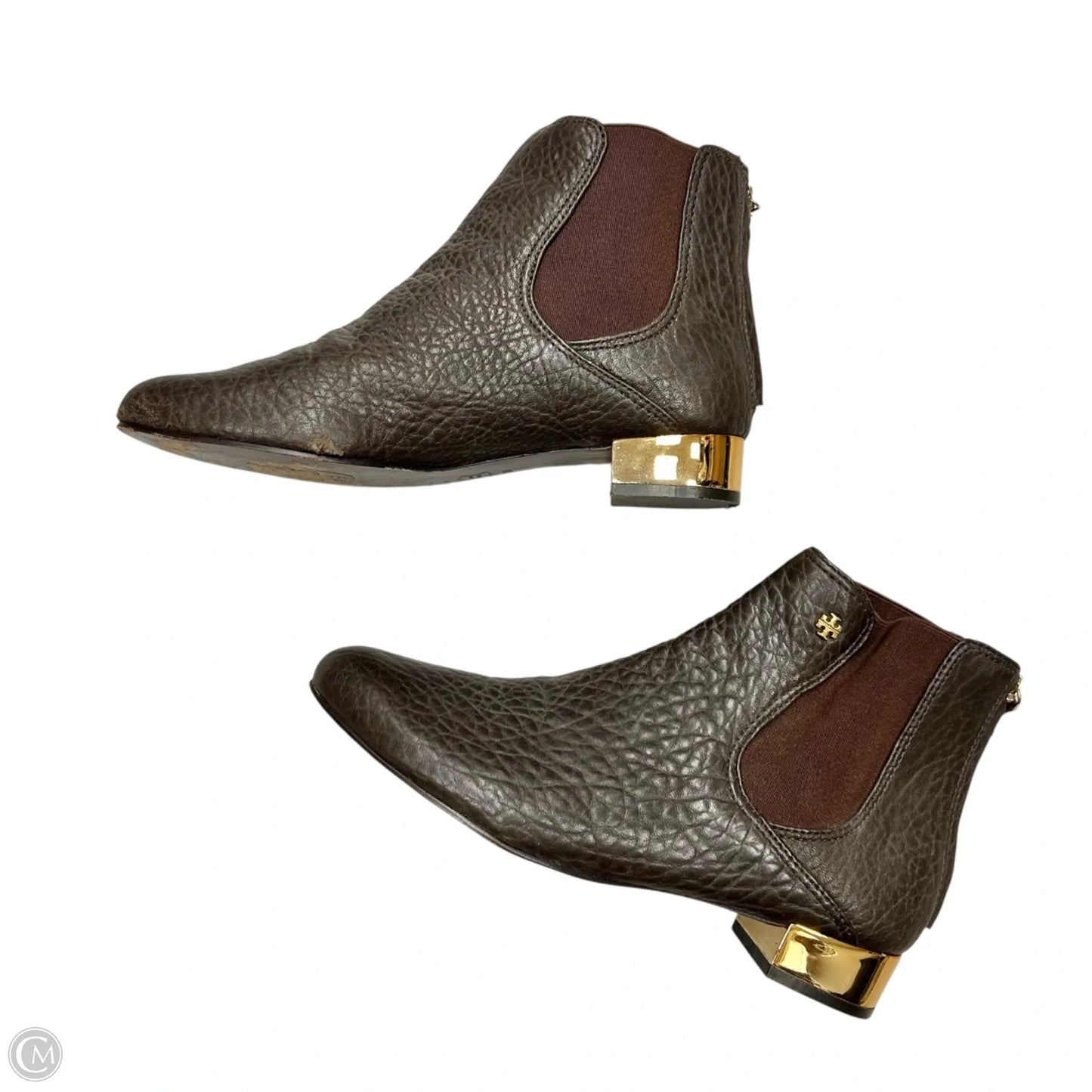 Boots Designer By Tory Burch In Brown, Size: 9