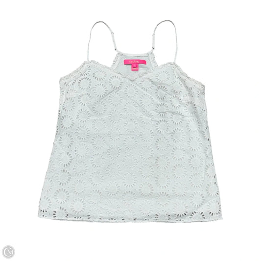 Top Sleeveless Designer By Lilly Pulitzer In White, Size: S