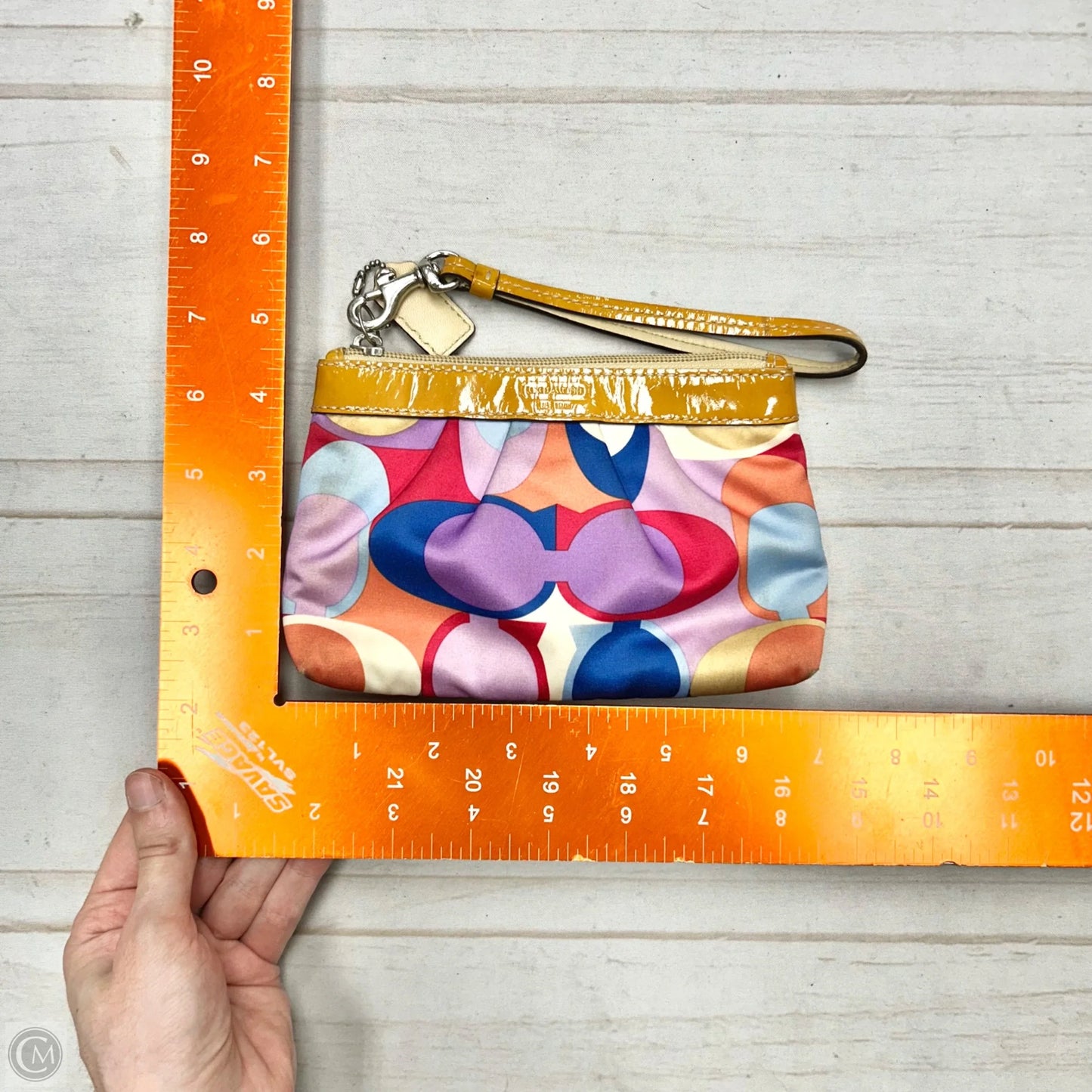 Wristlet Designer By Coach, Size: Medium