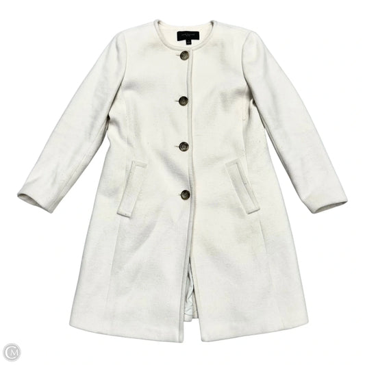 Coat Peacoat By Ann Taylor In Cream, Size: Lp