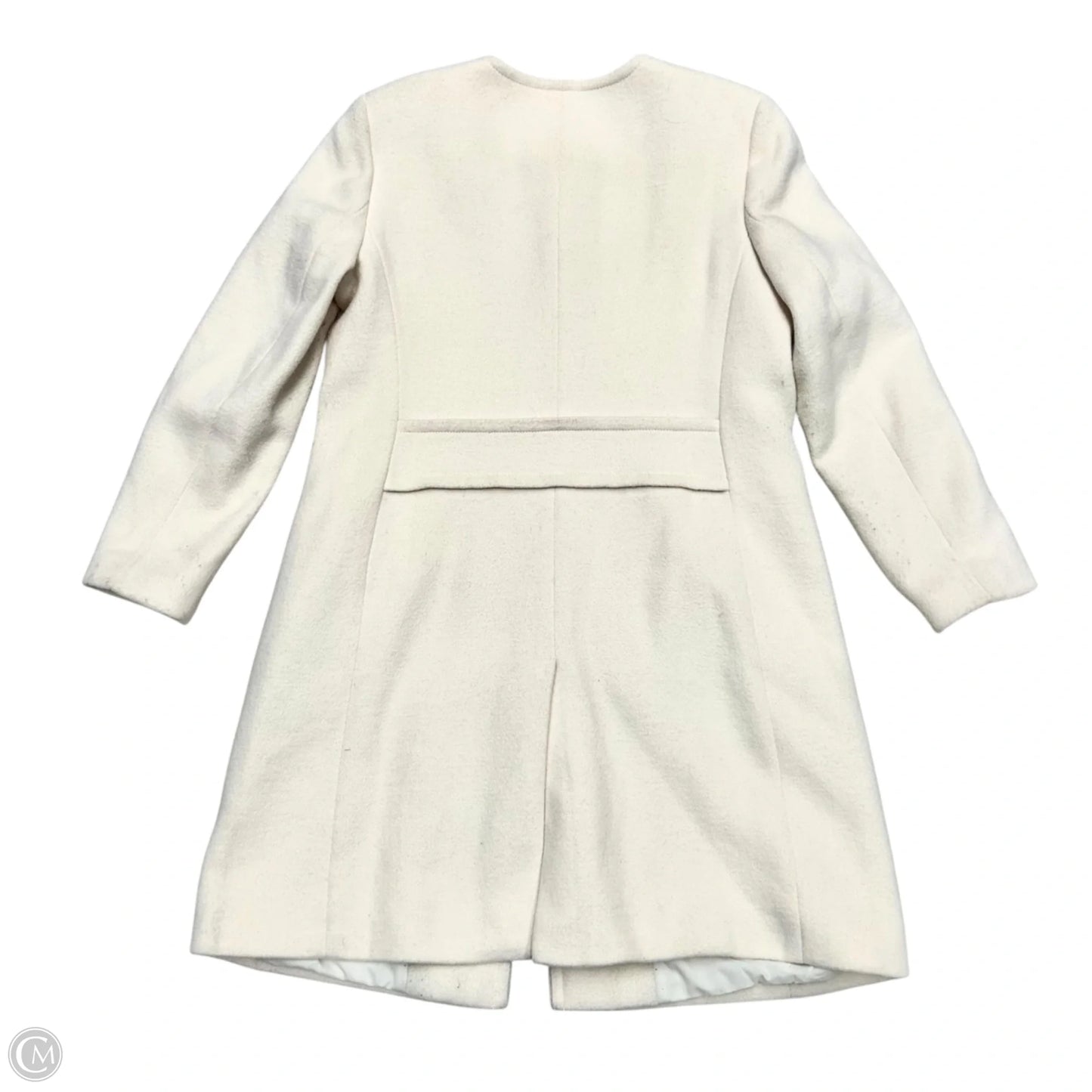 Coat Peacoat By Ann Taylor In Cream, Size: Lp
