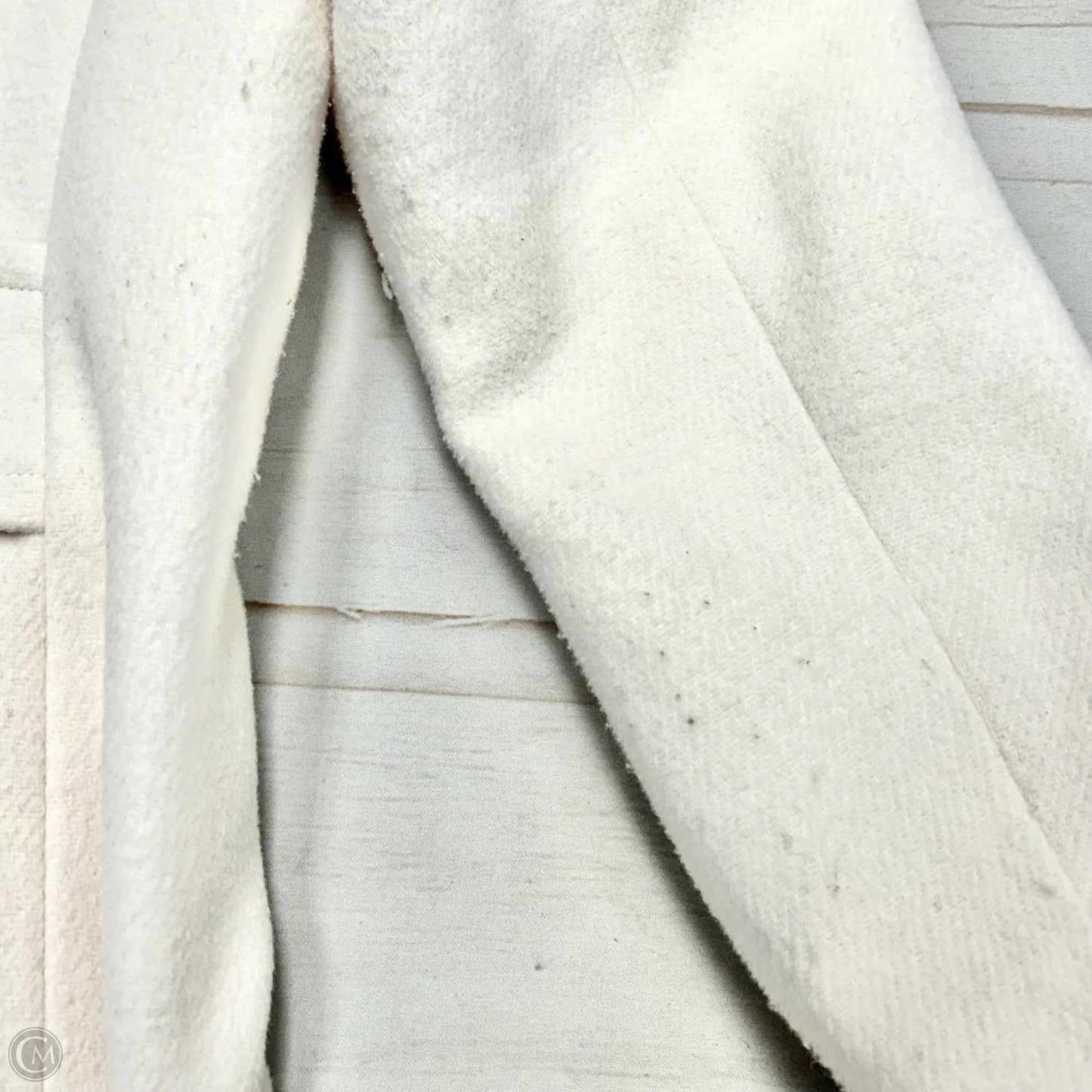Coat Peacoat By Ann Taylor In Cream, Size: Lp