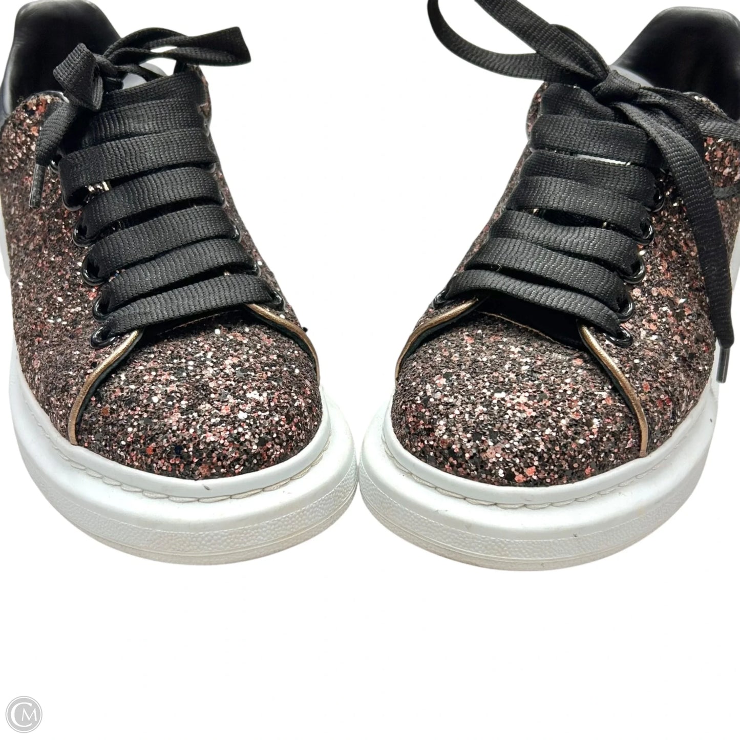 Shoes Luxury Designer By Alexander Mcqueen In Black & Pink, Size: 7