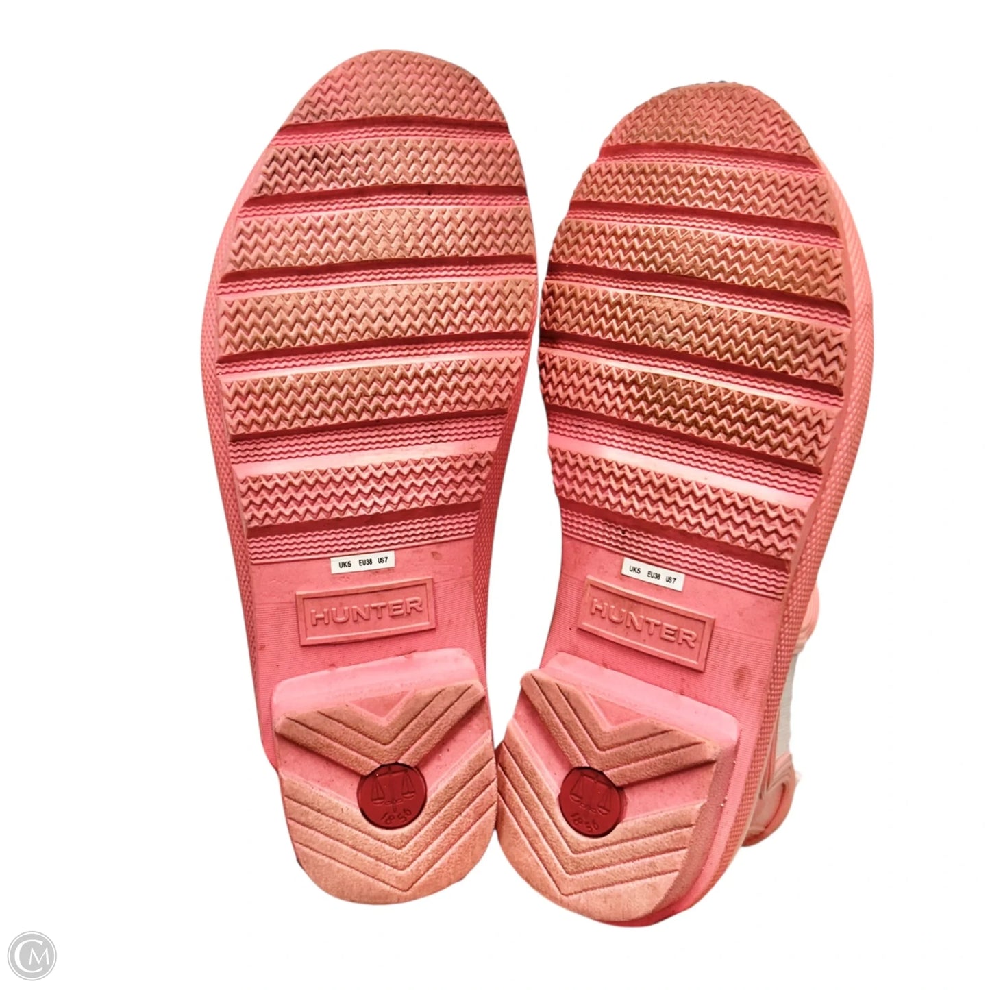 Boots Rain By Hunter In Pink, Size: 7