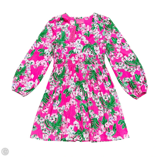 Dress Designer By Lilly Pulitzer In Green & Pink, Size: M