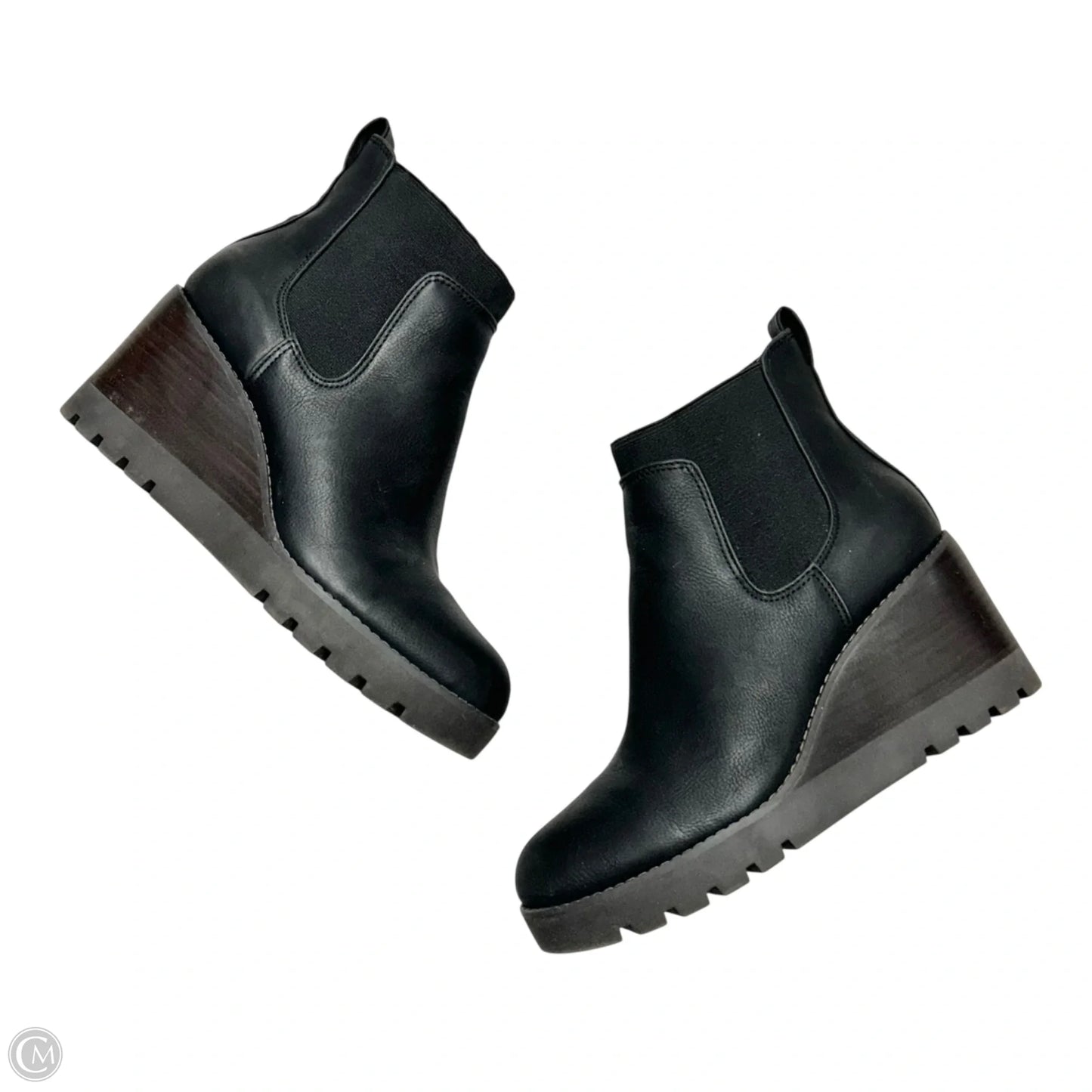 Boots Ankle Heels By Crown Vintage In Black, Size: 8