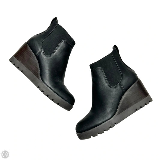 Boots Ankle Heels By Crown Vintage In Black, Size: 8